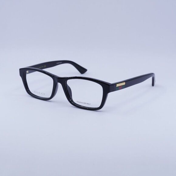 Gucci GG0771OA 001 Eyeglasses Black 54mm Rectangle Frame - Picture 1 of 10